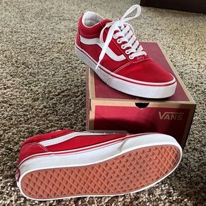 Red old school Vans